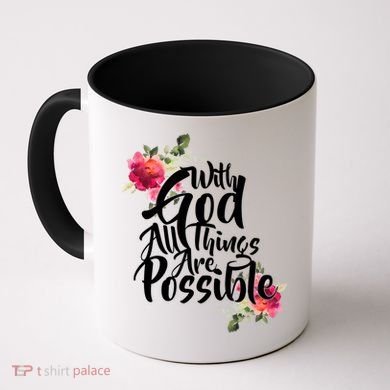 With God All Things Possible Coffee Mug