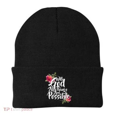 With God All Things Possible Beanie