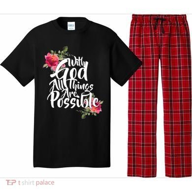 With God All Things Possible Pajama Set