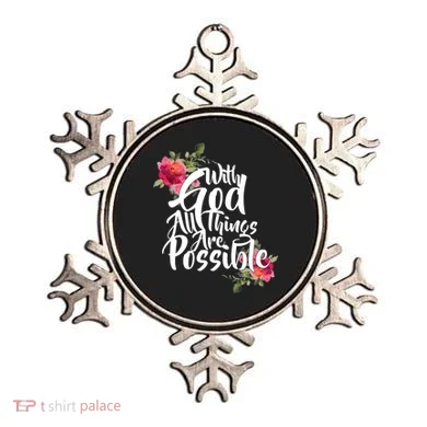 With God All Things Possible Ornament