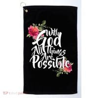 With God All Things Possible Golf Towel thumb 0