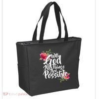 With God All Things Possible Tote Bag thumb 2