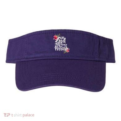 With God All Things Possible Visor