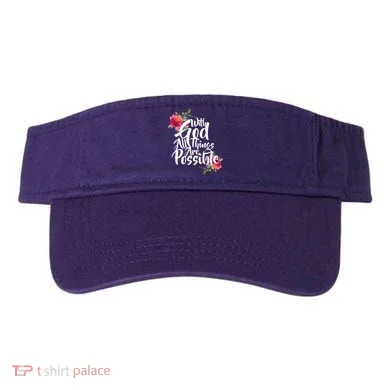 With God All Things Possible Visor