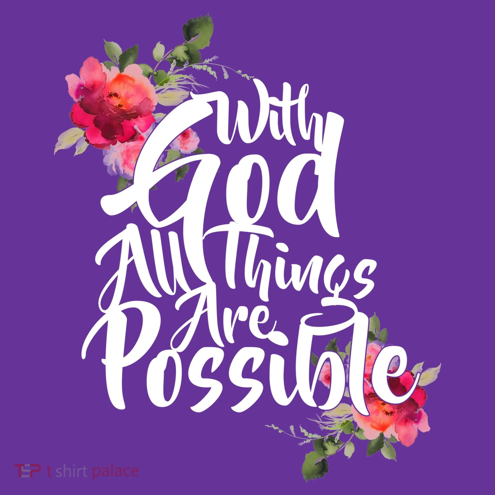 With God All Things Possible Kids T-Shirt