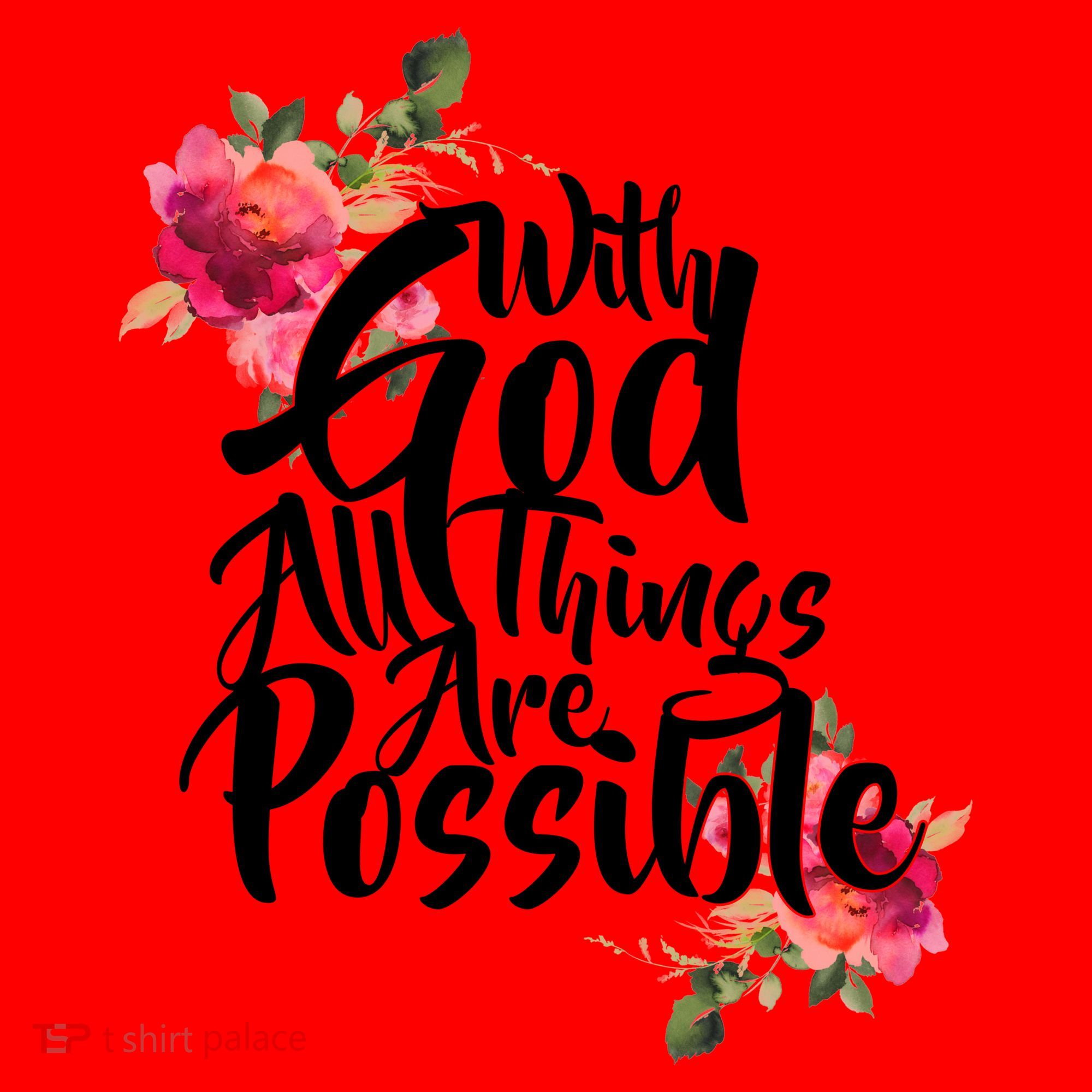 With God All Things Possible Santa Hat