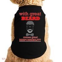 With Great Beard Comes Great Responsibility Doggie Tank thumb 0