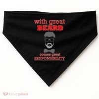 With Great Beard Comes Great Responsibility USA-Made Doggie Bandana thumb 0