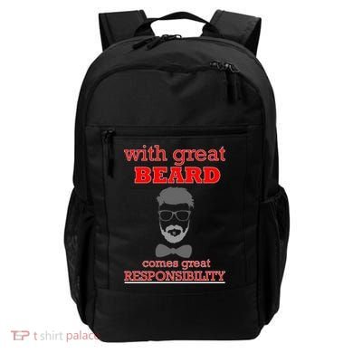 With Great Beard Comes Great Responsibility Backpack