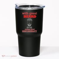 With Great Beard Comes Great Responsibility Tumbler thumb 0
