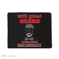 With Great Beard Comes Great Responsibility Mousepad thumb 0