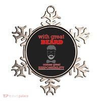 With Great Beard Comes Great Responsibility Ornament thumb 0