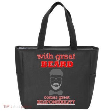With Great Beard Comes Great Responsibility Tote Bag