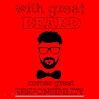 With Great Beard Comes Great Responsibility Santa Hat thumb 1