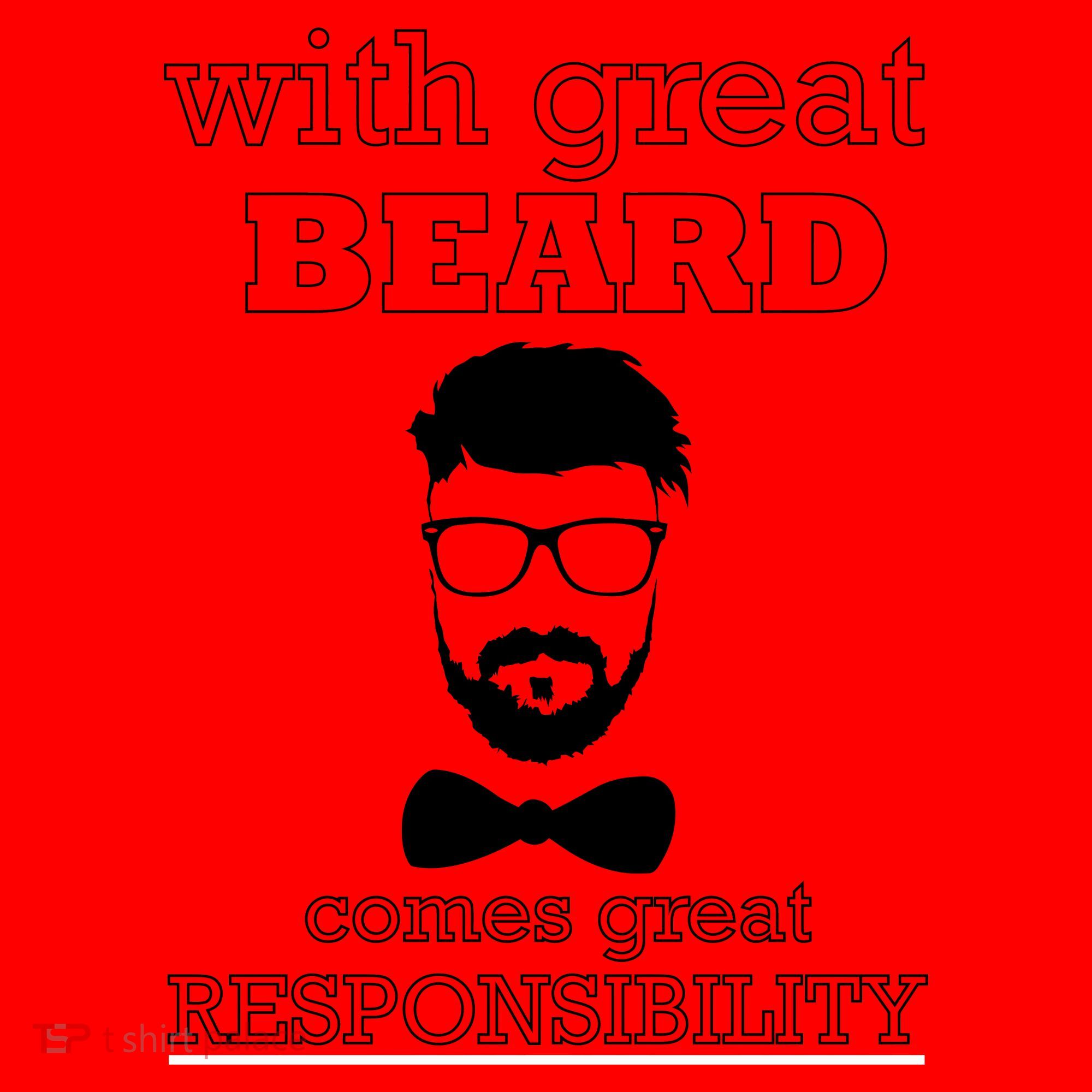 With Great Beard Comes Great Responsibility Santa Hat
