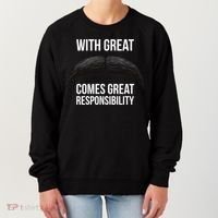 With Great Mustache Comes Great Responsibility  Women's Sweatshirt thumb 0