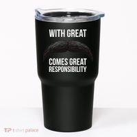 With Great Mustache Comes Great Responsibility  Tumbler thumb 0