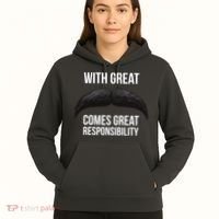 With Great Mustache Comes Great Responsibility  Hoodie thumb 5