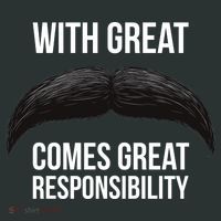 With Great Mustache Comes Great Responsibility  Sweatshirt thumb 2