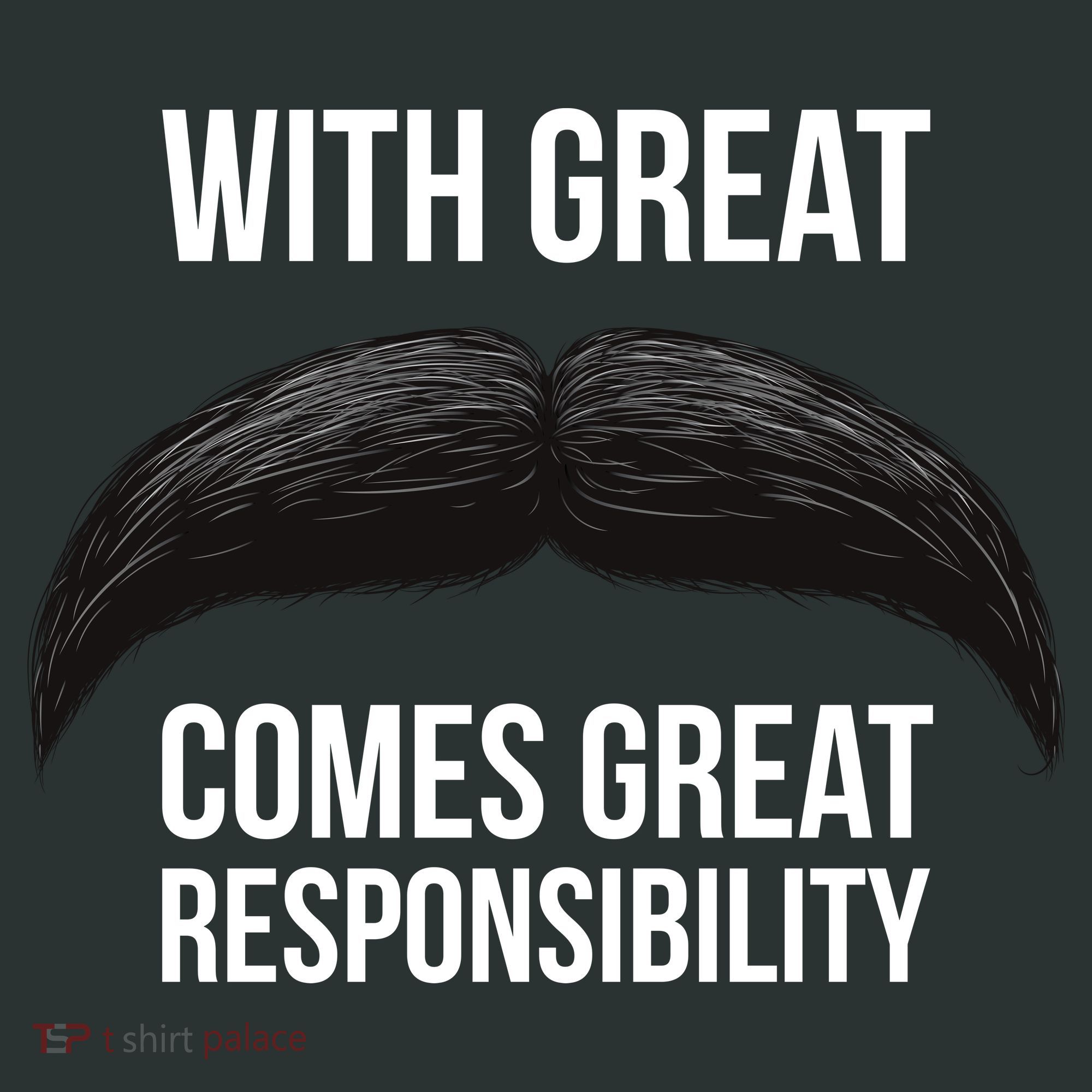 With Great Mustache Comes Great Responsibility  Backpack