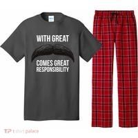 With Great Mustache Comes Great Responsibility  Pajama Set thumb 0