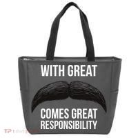 With Great Mustache Comes Great Responsibility  Tote Bag thumb 0
