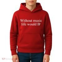 Without Music Life Would B Kids Hoodie thumb 4
