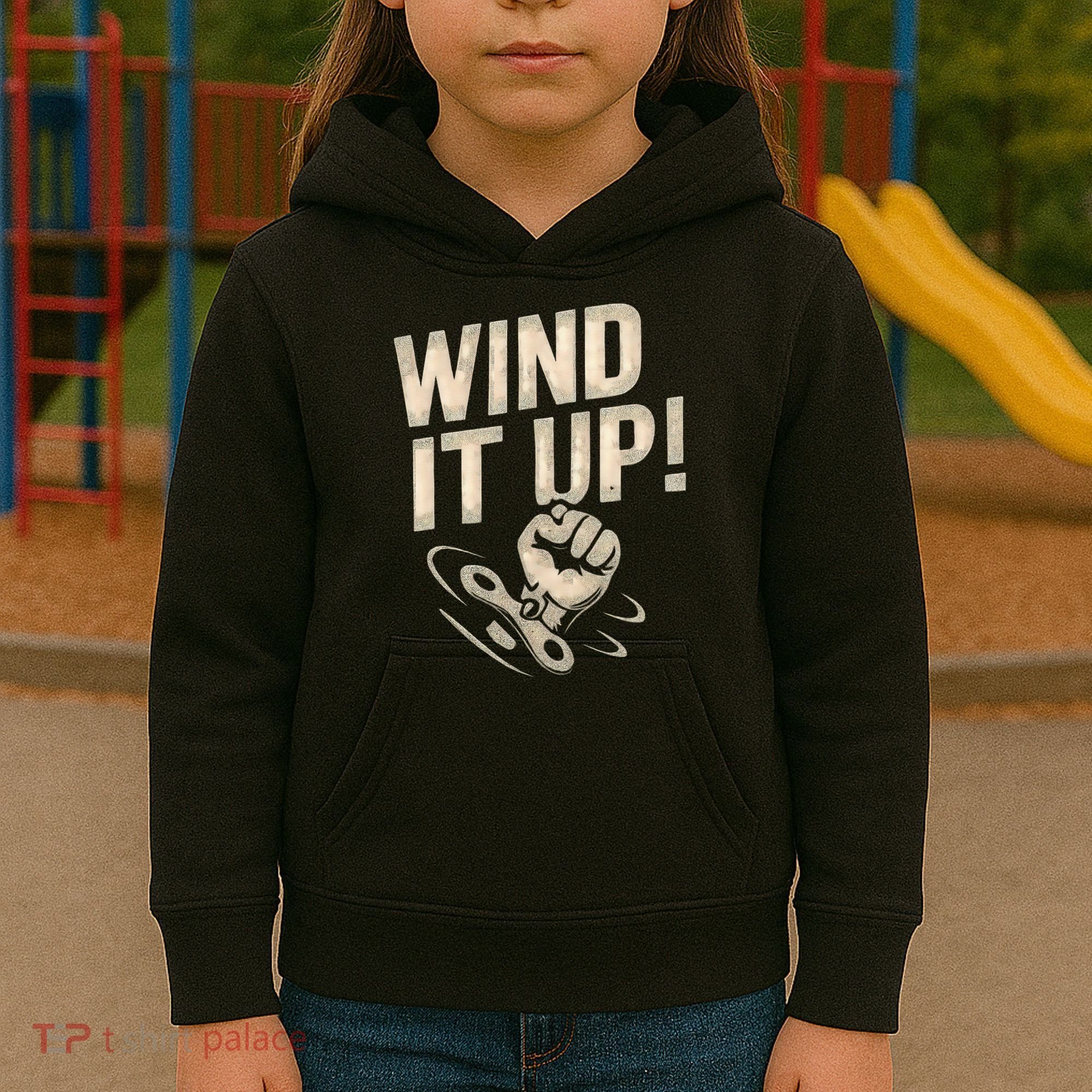 Wind It Up! Kids Hoodie