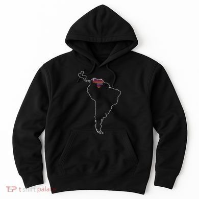 Where Is Venezuela Map Chromatic Art Gift Hoodie