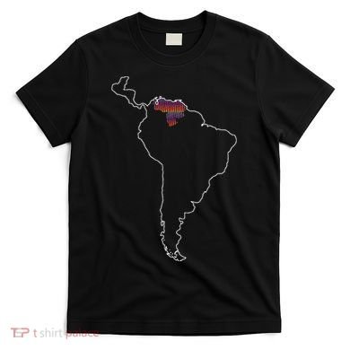 Where Is Venezuela Map Chromatic Art Gift T-Shirt