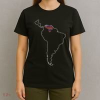 Where Is Venezuela Map Chromatic Art Gift T-Shirt thumb 4