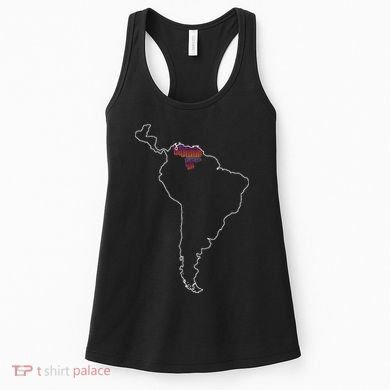 Where Is Venezuela Map Chromatic Art Gift Women's Tank Top