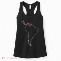 Where Is Venezuela Map Chromatic Art Gift Women's Tank Top thumb 0