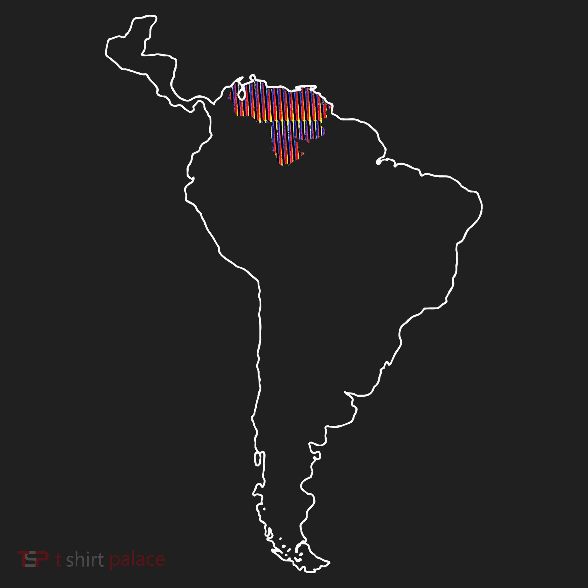 Where Is Venezuela Map Chromatic Art Gift Hat