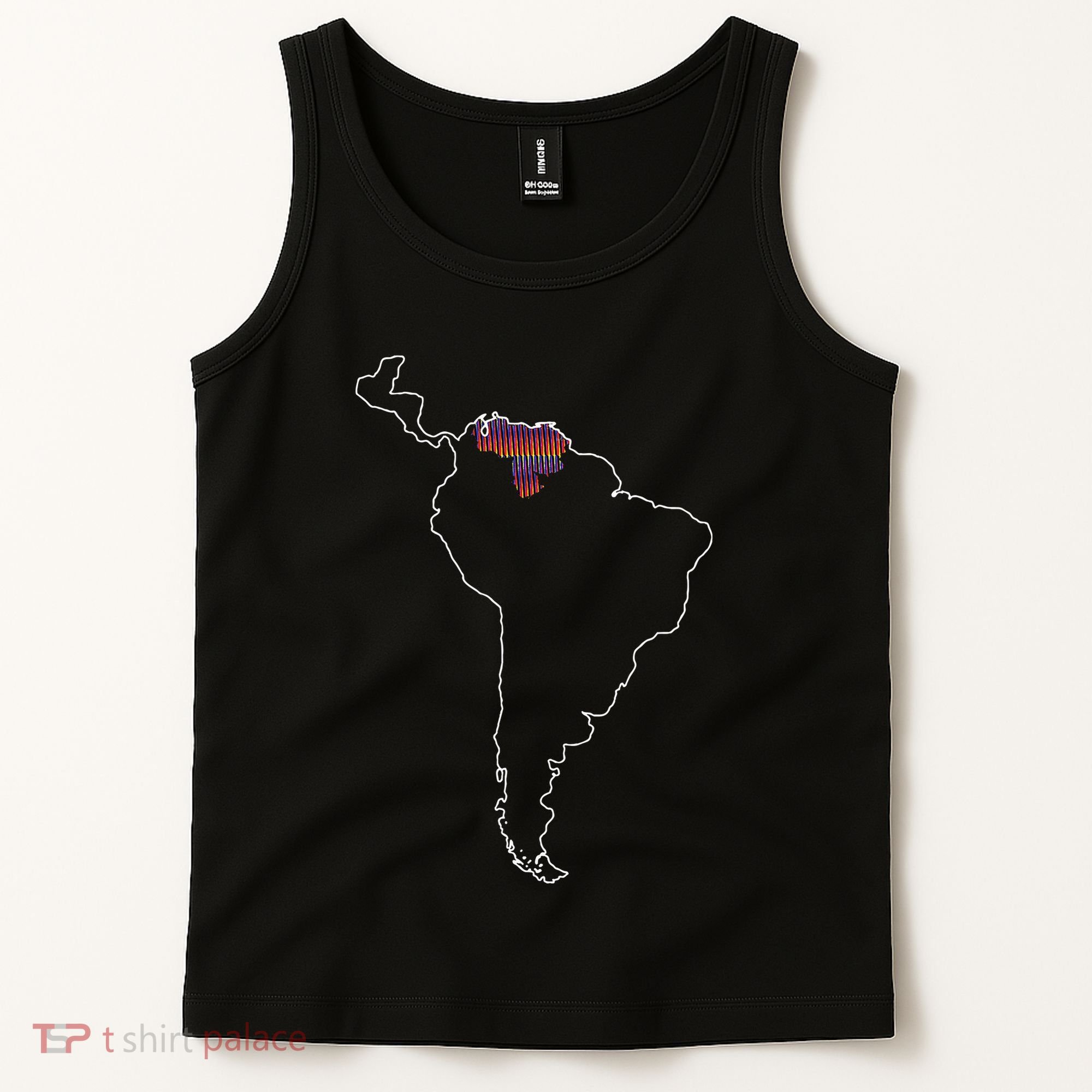 Where Is Venezuela Map Chromatic Art Gift Tank Top