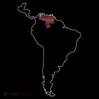 Where Is Venezuela Map Chromatic Art Gift Women's T-Shirt thumb 6