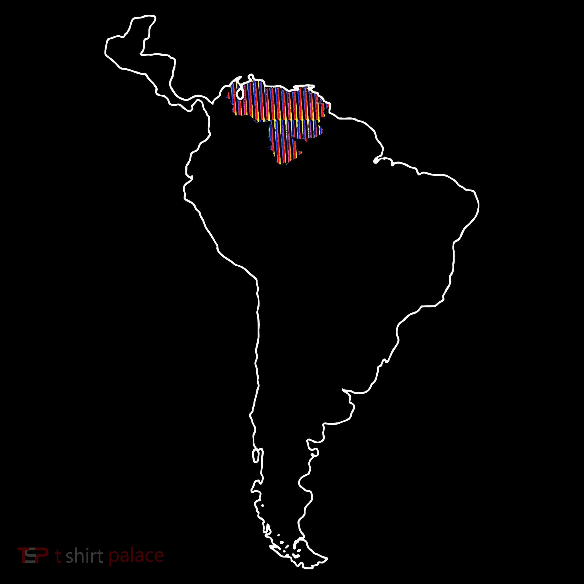 Where Is Venezuela Map Chromatic Art Gift Kids Sweatshirt