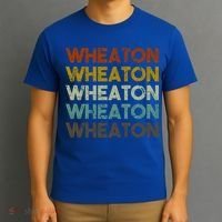 Wheaton Illinois Vintage 80s Retro Style Great Gift T-Shirt thumb 3