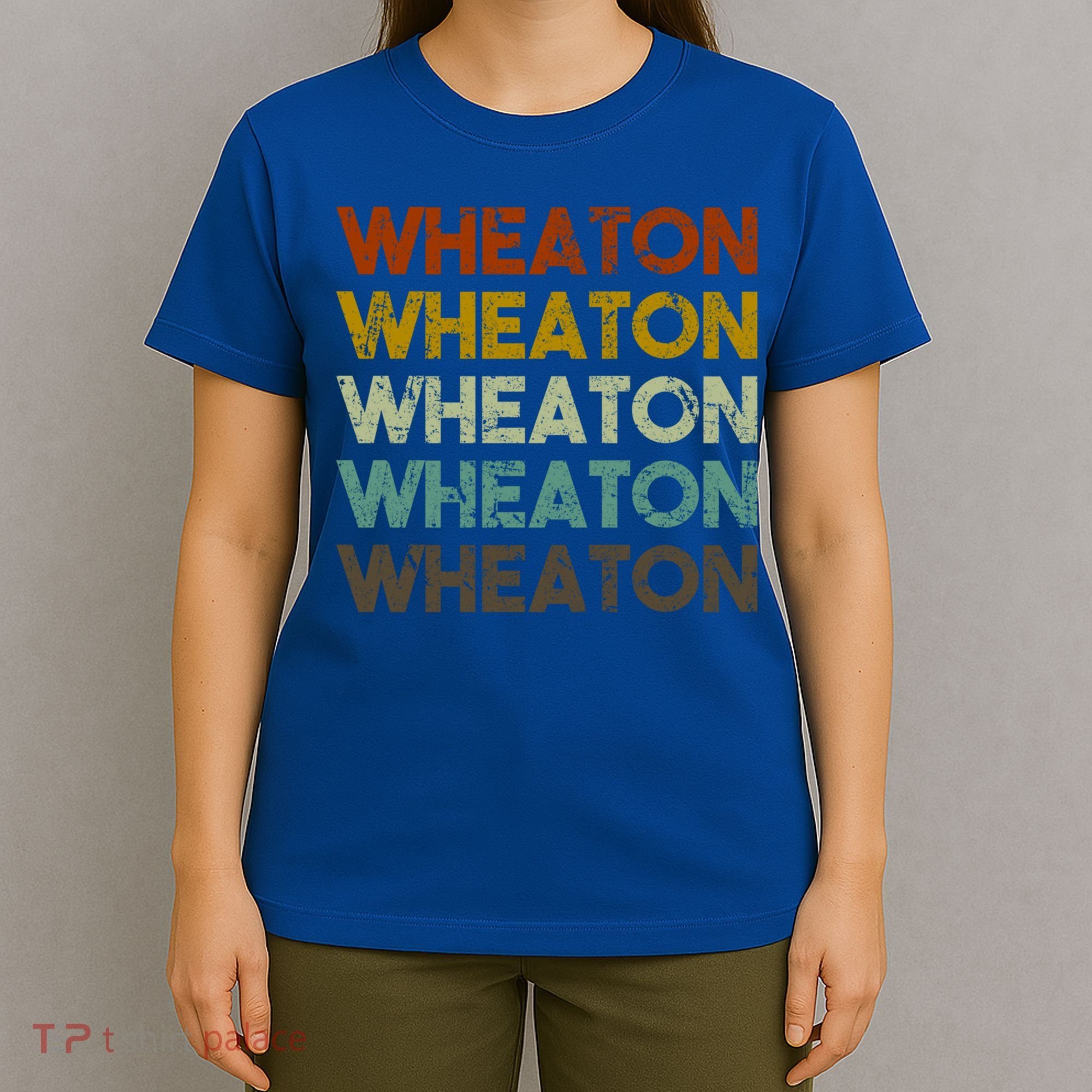 Wheaton Illinois Vintage 80s Retro Style Great Gift T-Shirt
