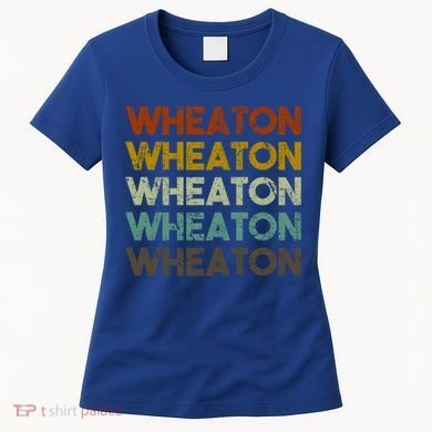 Wheaton Illinois Vintage 80s Retro Style Great Gift Women's T-Shirt