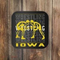 Wrestling Iowa Coaster thumb 0