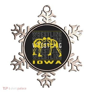Wrestling Iowa Ornament