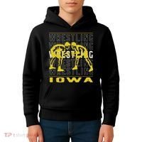 Wrestling Iowa Kids Hoodie thumb 4