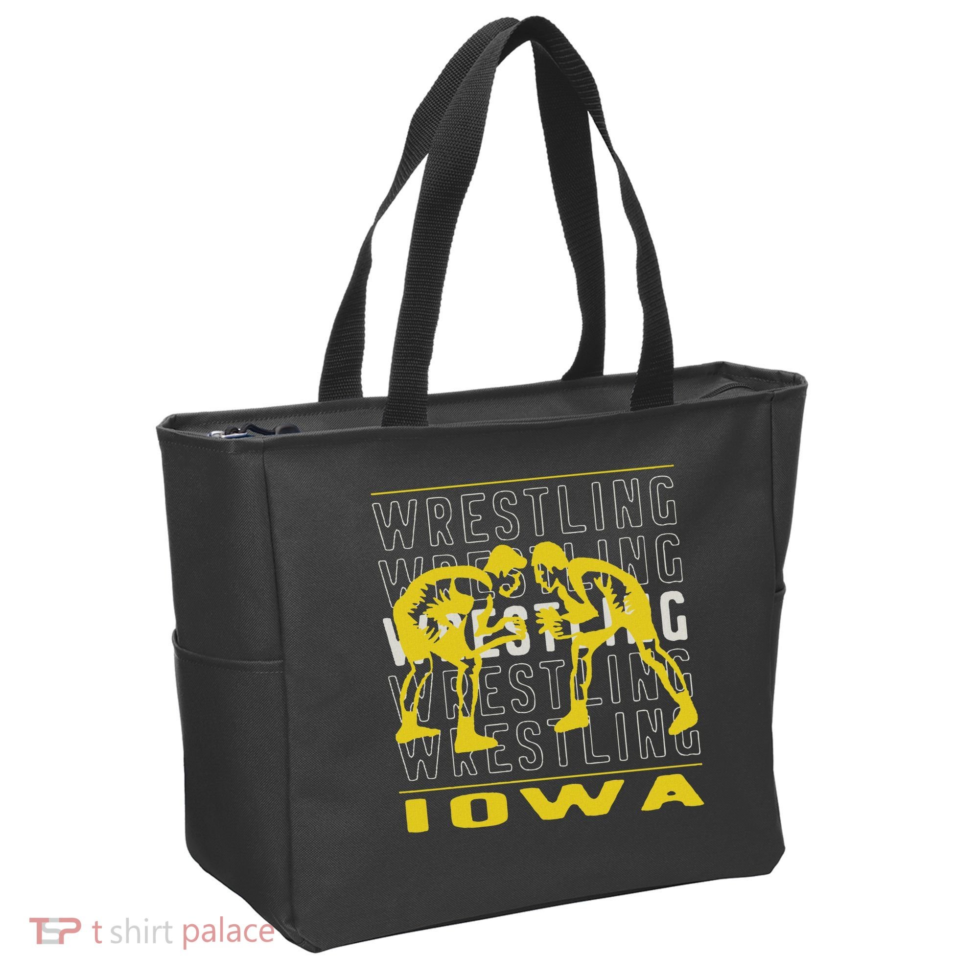 Wrestling Iowa Tote Bag