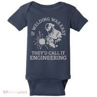 Welder If Welding Was Easy Quote Funny Welder Baby Bodysuit thumb 0