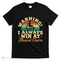 Warning I Win At Musical Chairs Wheelchair Handicap T-Shirt thumb 0