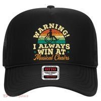 Warning I Win At Musical Chairs Wheelchair Handicap Hat thumb 0