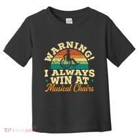 Warning I Win At Musical Chairs Wheelchair Handicap Toddler T-Shirt thumb 0