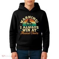 Warning I Win At Musical Chairs Wheelchair Handicap Kids Hoodie thumb 4