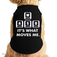 Wasd Its What Moves Me Pc Gamer Gaming Gift Wasd Keys Gift Doggie Tank thumb 0
